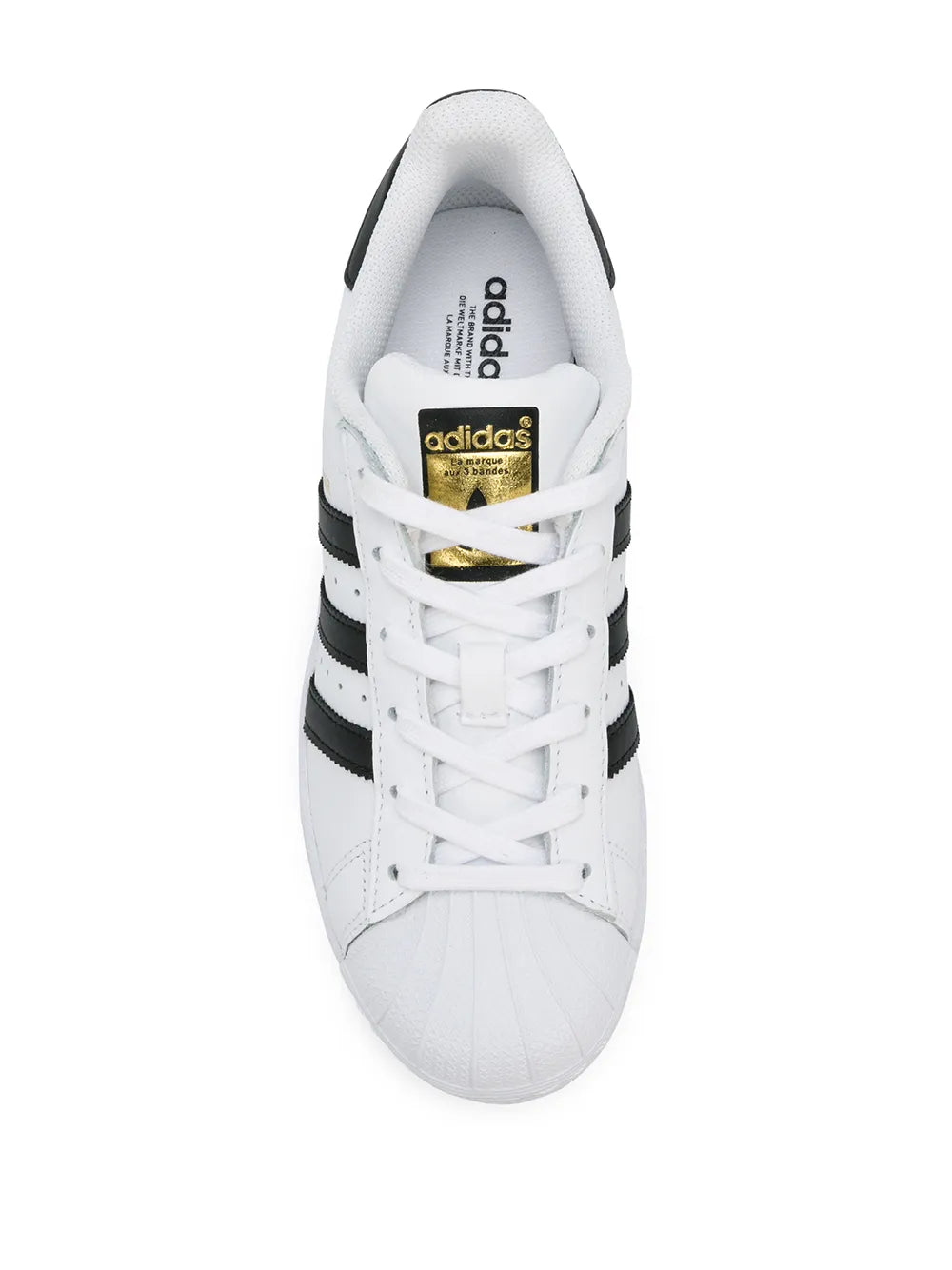 adidas Superstar White/Black/Gold Sneakers Floriamart