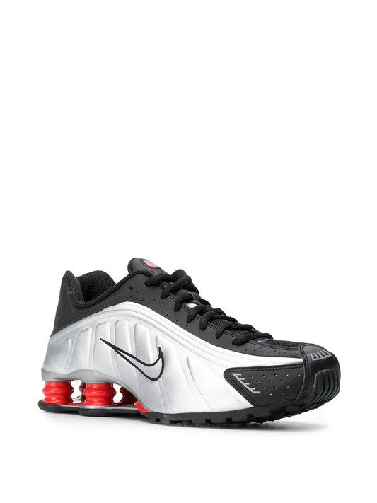 Nike Shox R4 Black/Metallic Silver Sneakers floriamart.shop