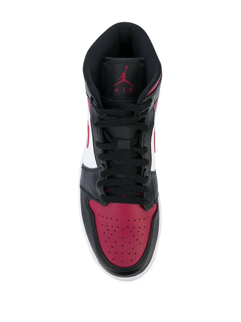 Air Jordan 1 Mid Bred Toe Sneakers