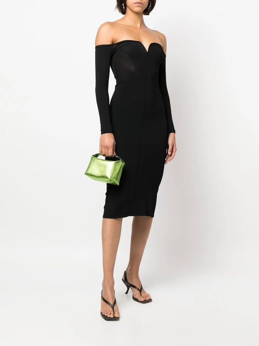 EAMoon metallic-leather bag