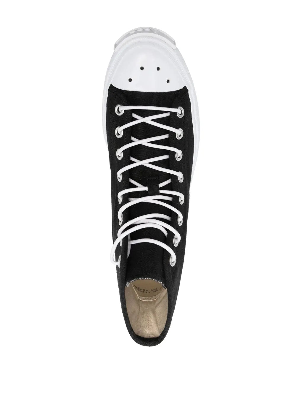 Acne Studios Contrasting Toe-Cap High-Top Sneakers Floriamart