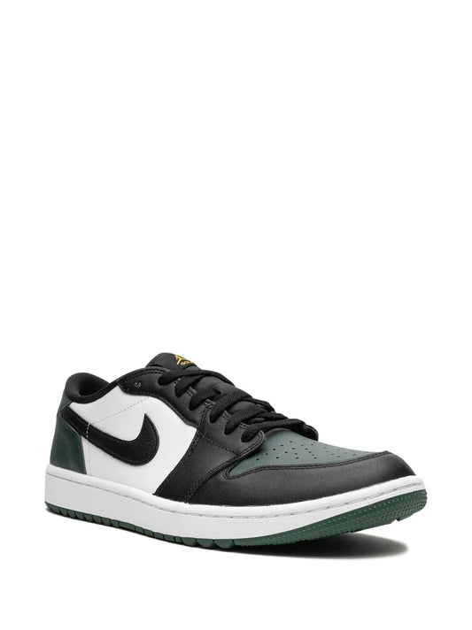 Air Jordan 1 Low G White/Black/Noble Green/Pollen Sneakers