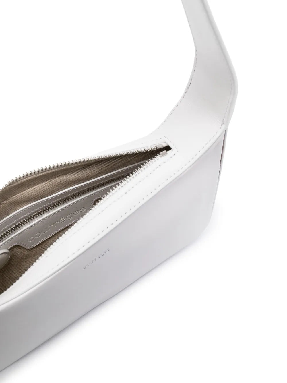 Courreszip-fastening shoulder bag