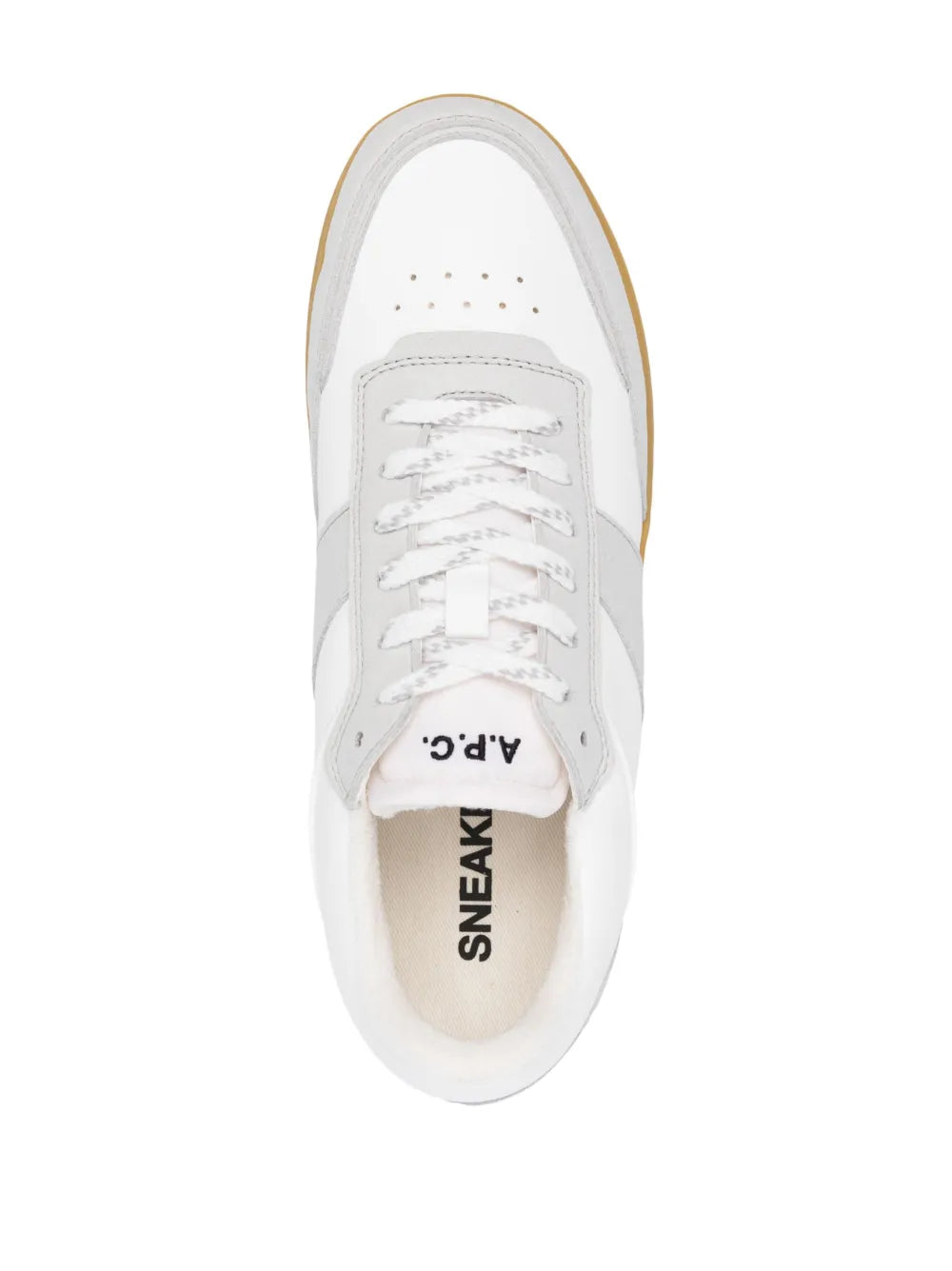 A.P.C. Logo-Print Lace-Up Sneakers Floriamart
