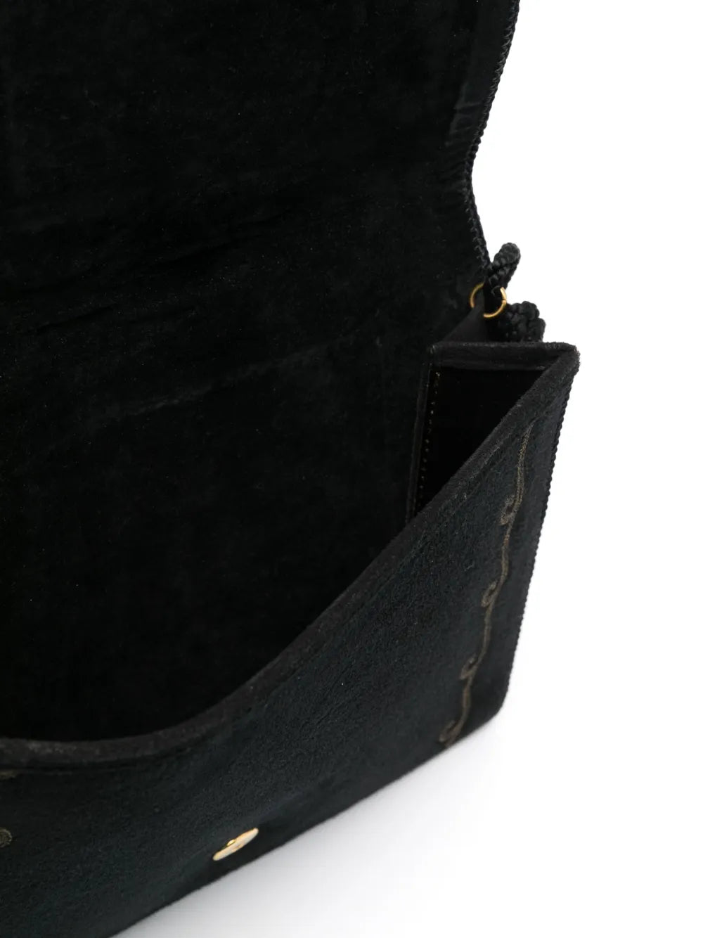 Pre-OwnedChristian Dior Pre-Owned1970s embroidered suede shoulder bag