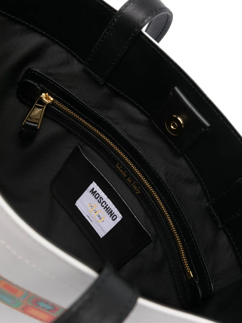MoschinoHeart of Wool-print shoulder bag