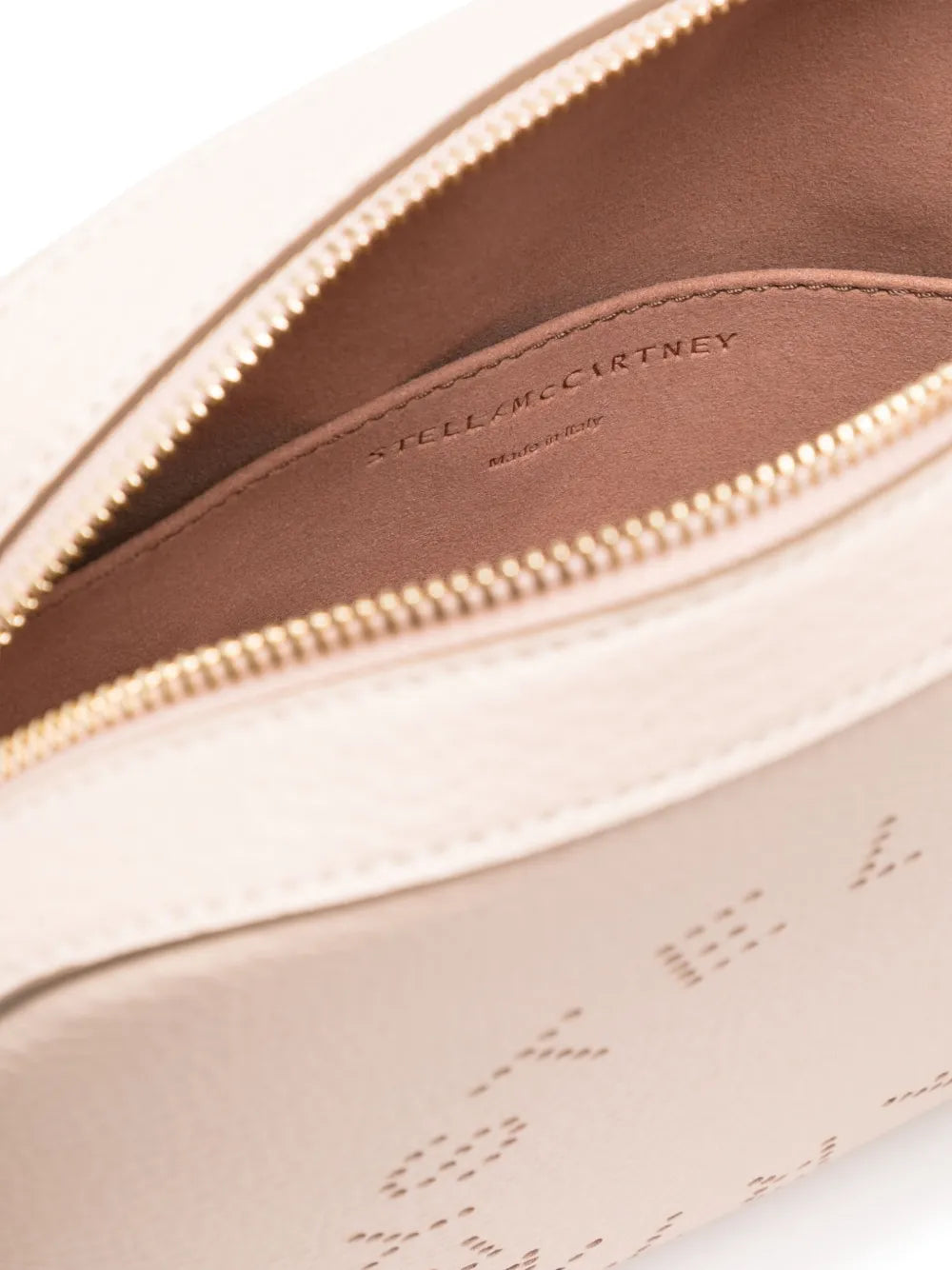 Stella McCartneylogo-perforated faux-leather mini bag
