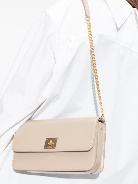 Golden Gooseleather shoulder bag