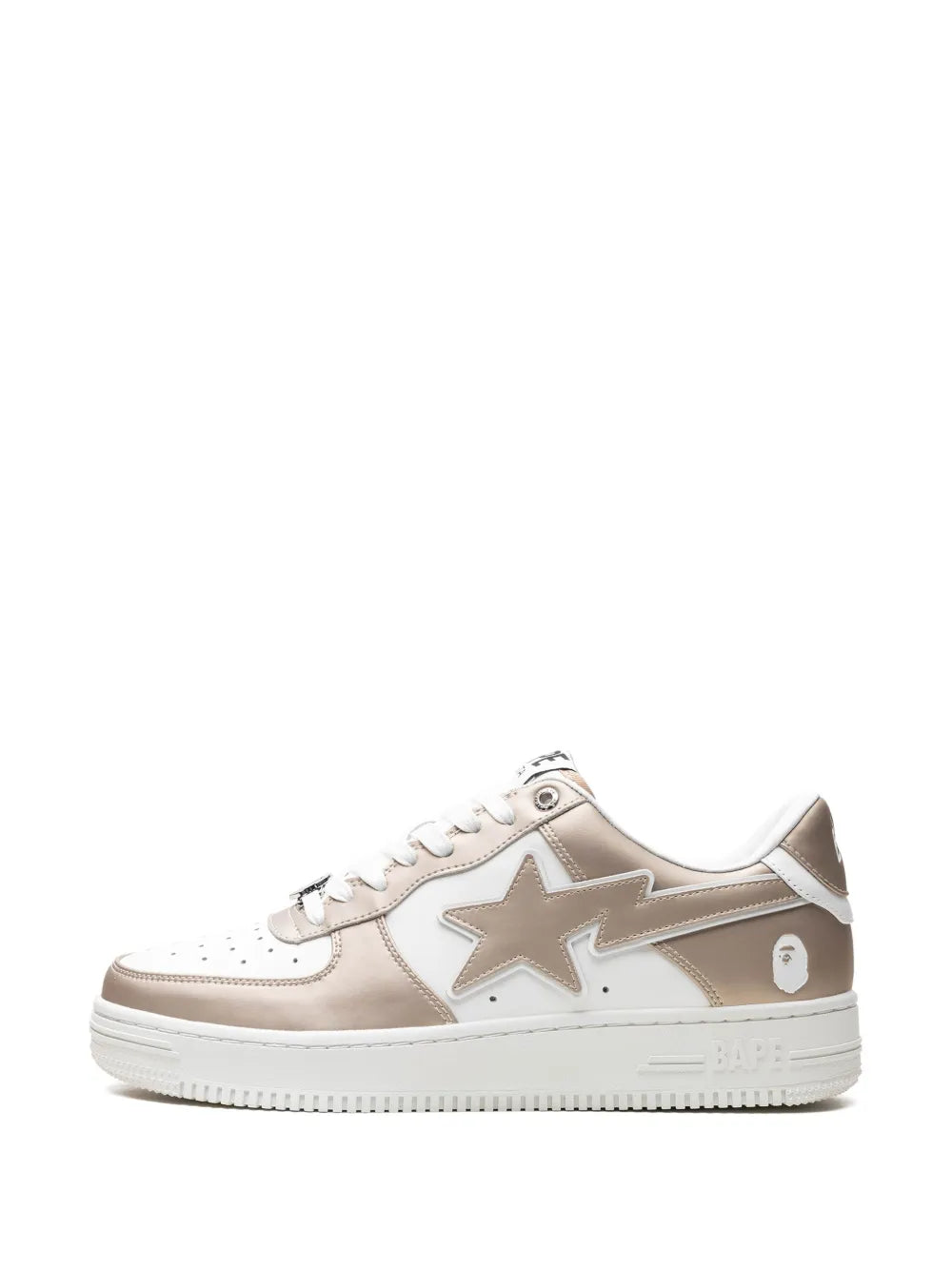 A Bathing Ape?Bape Sta #4 M1 Beige Sneakers Floriamart