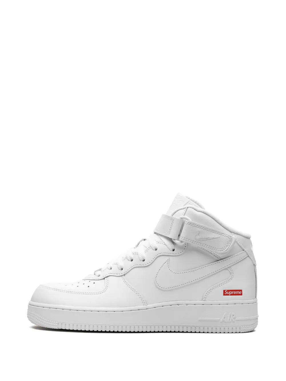 Nike X Supreme Air Force 1 Mid Mini Box Logo White Sneakers floriamart.shop