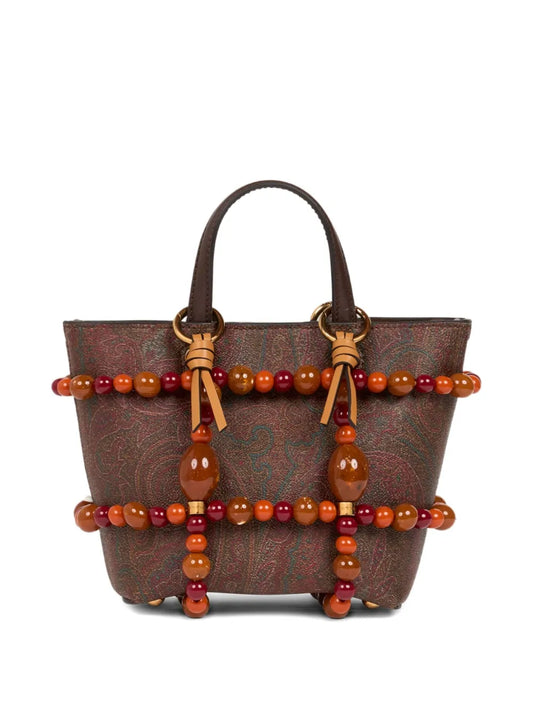 RunwayETROmarble-embellished cage bag