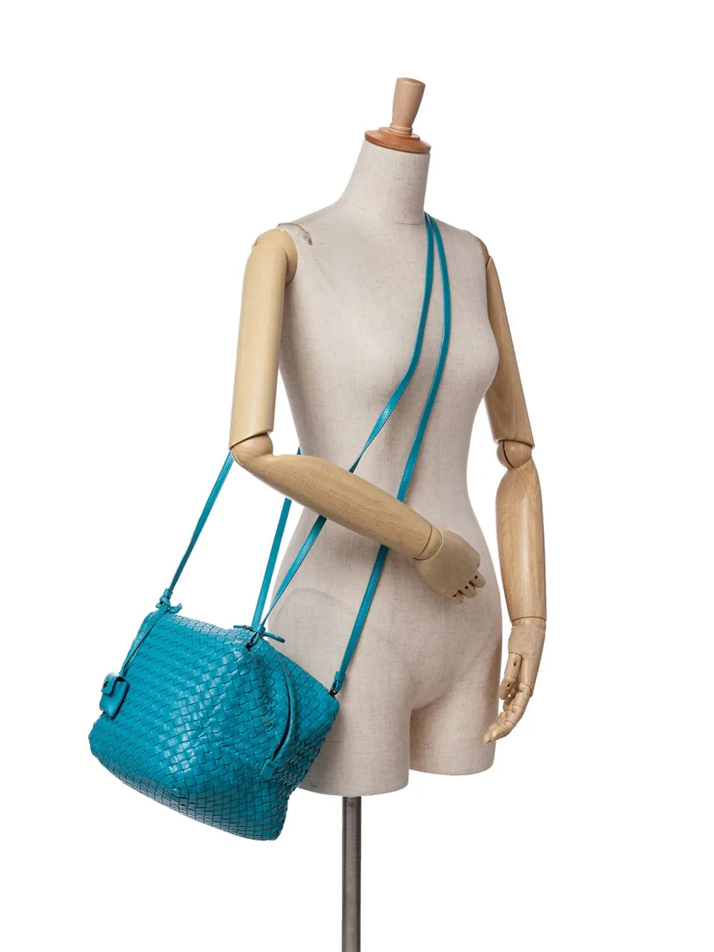 Pre-OwnedBottega Veneta Pre-Owned2012-2024 Nappa Intrecciato Cube crossbody bag