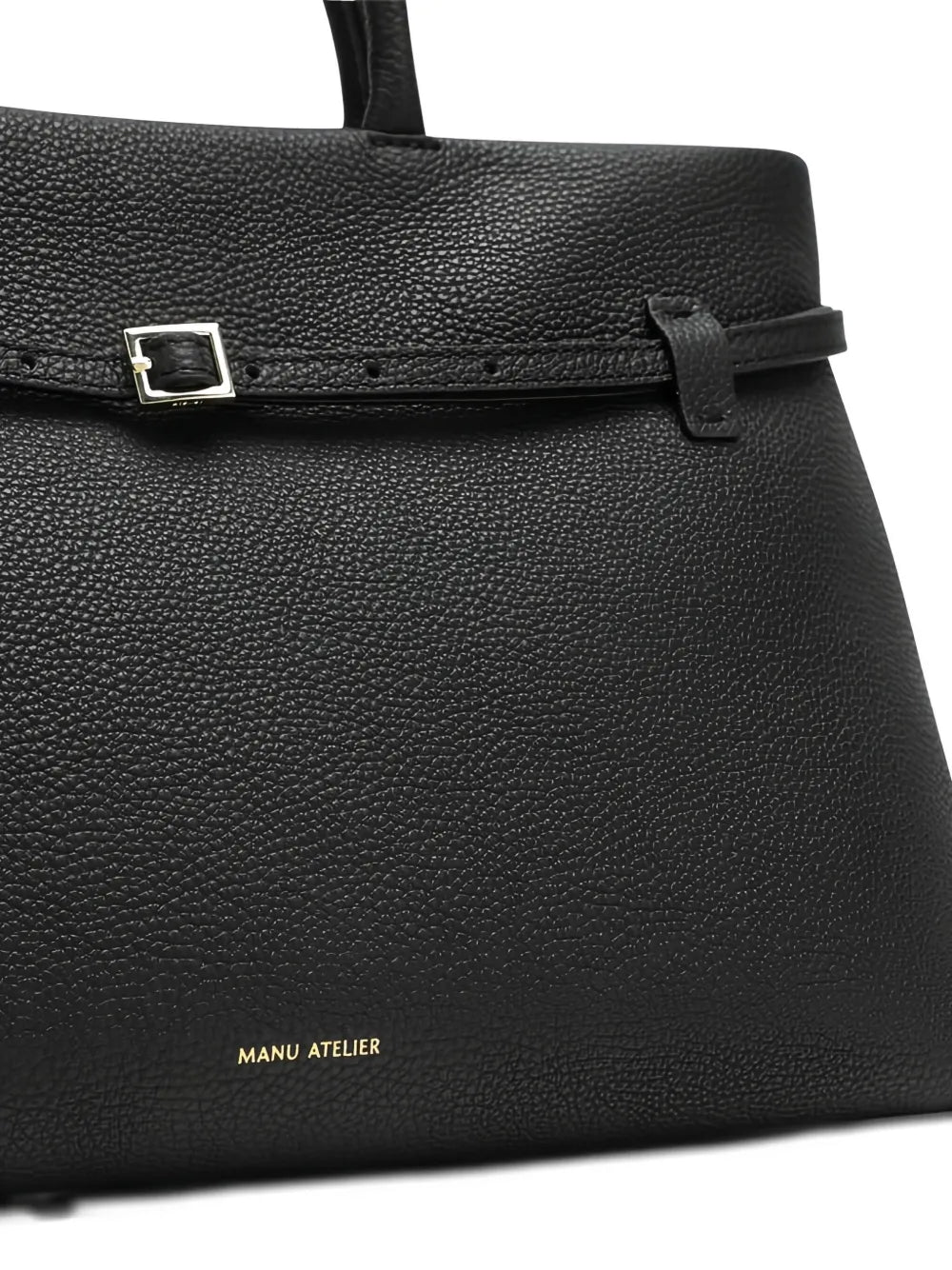 Manu Atelierbuckle-fastening leather tote bag