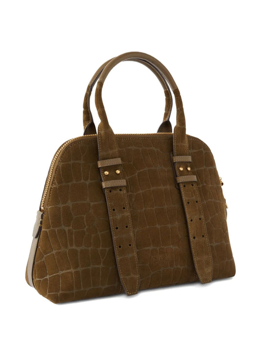 PINKOcrocodile-effect shoulder bag floriamart.shop