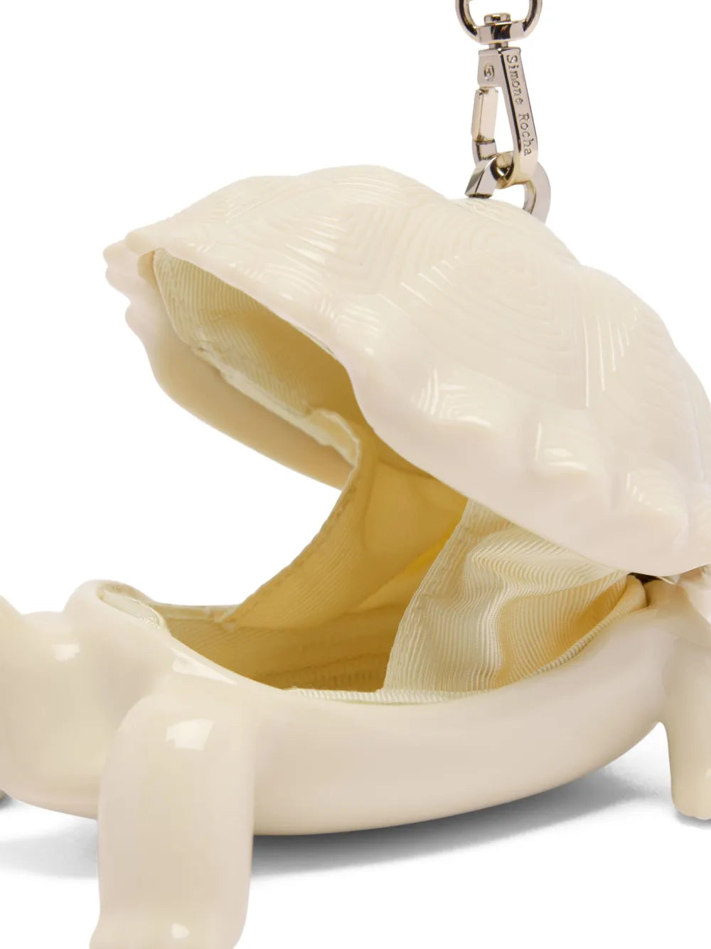 Simone Rochaturtle faux-pearl strap clutch bag
