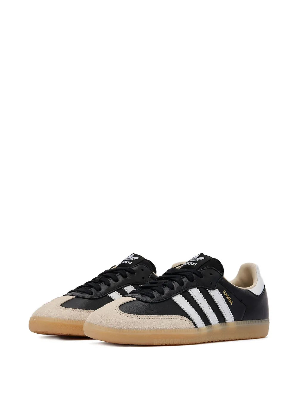 adidas Samba Og Core Black/Wonder White/Silver Metallic Sneakers Floriamart
