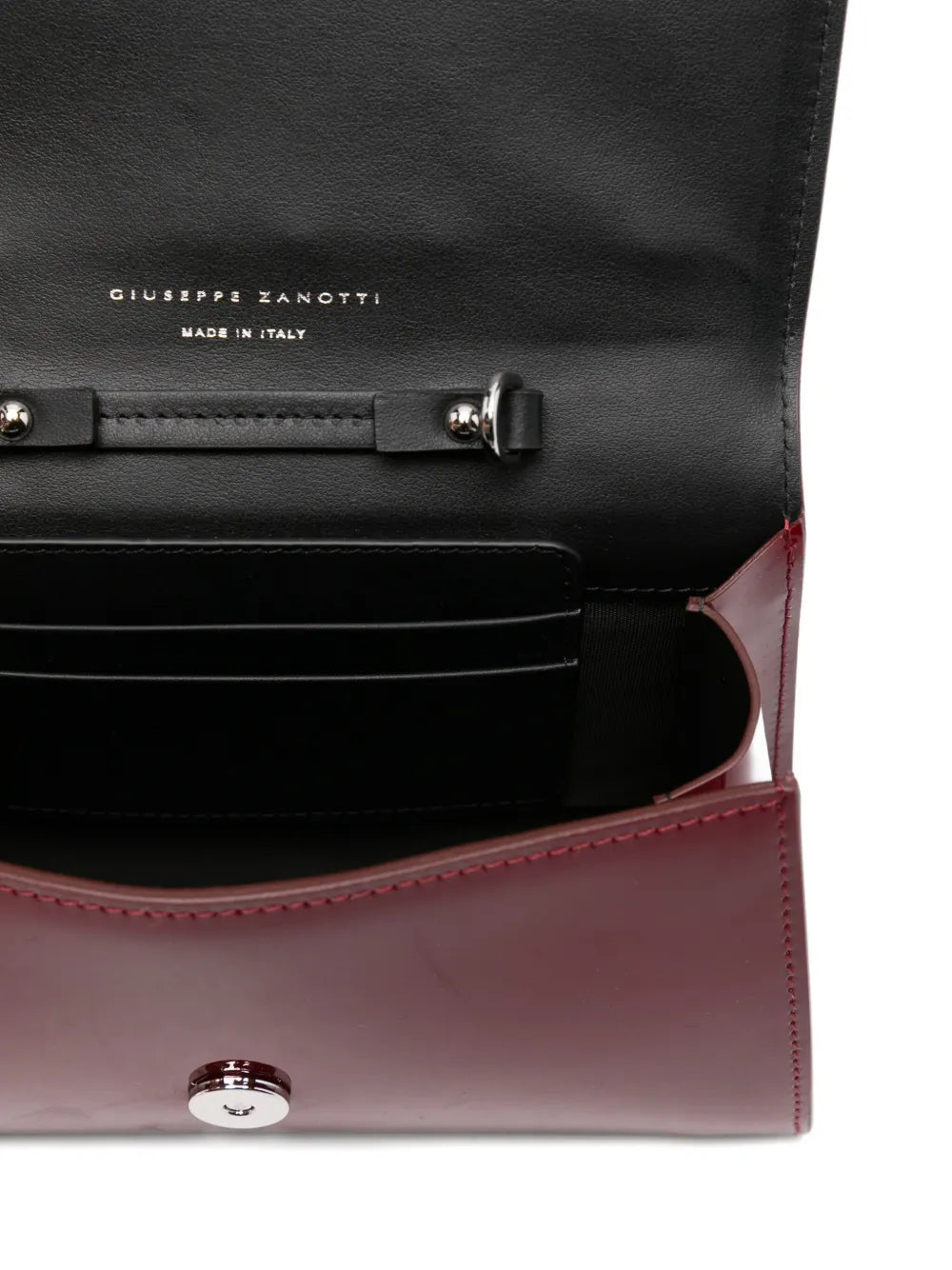 Giuseppe Zanottileather crystal-embellished bag