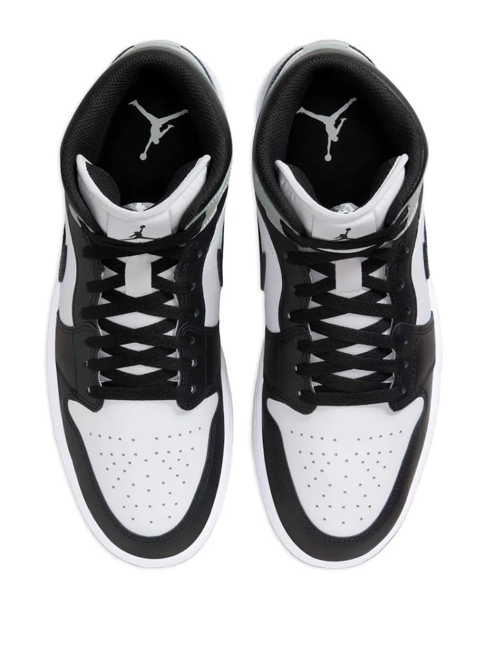 Air Jordan 1 Mid Barons - White/Light Smoke Grey/Black Sneakers Floriamart