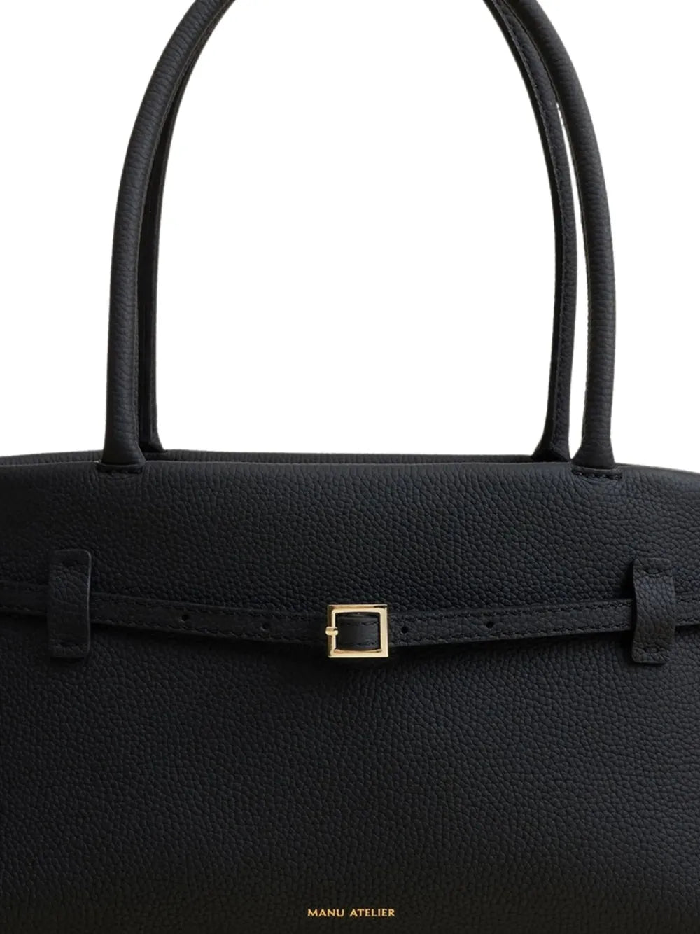 Manu Atelierbuckle-strap tubular-handles tote bag