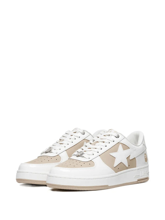 A Bathing Ape?Star-Patch Leather Sneakers Floriamart