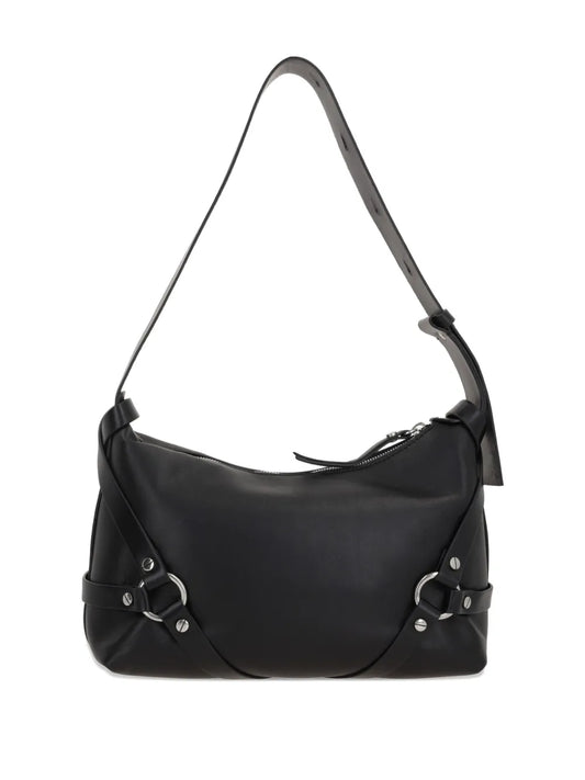 Ann Demeulemeesterharness-detail leather shoulder bag