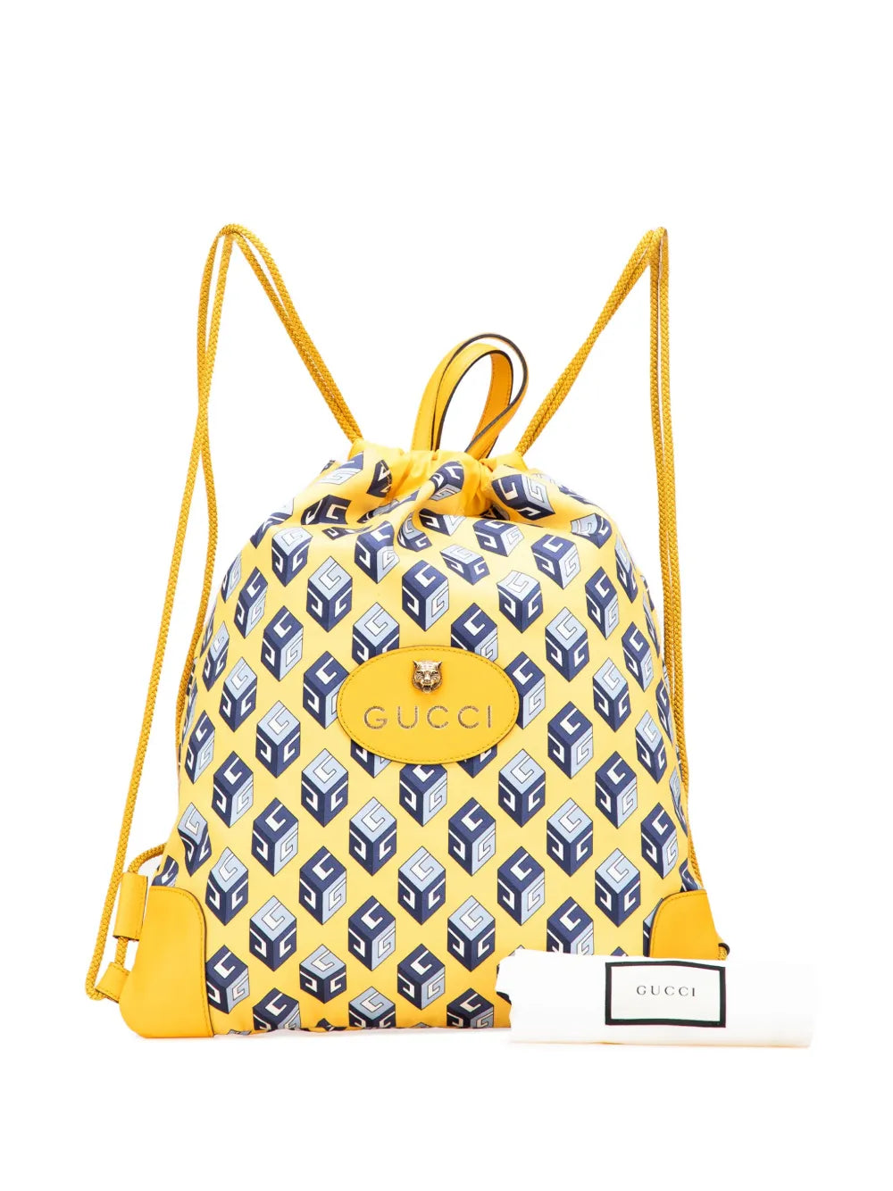 Pre-OwnedGucci Pre-Owned2016-2025 GG Cotton Wallpaper Neo Vintage Drawstring backpack