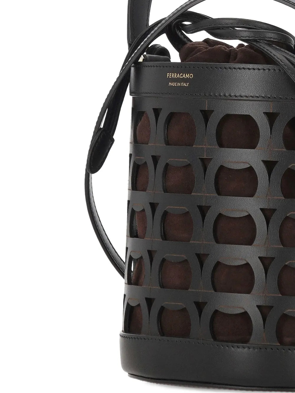 Ferragamocut-out bucket bag
