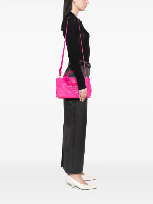 Pre-OwnedPrada Pre-Owned2013-2025 Small Canvas Canapa Logo satchel floriamart.shop