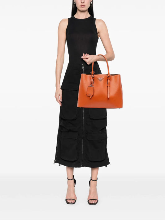 Pre-OwnedPrada Pre-Owned2000-2025 Medium Saffiano Cuir Double satchel