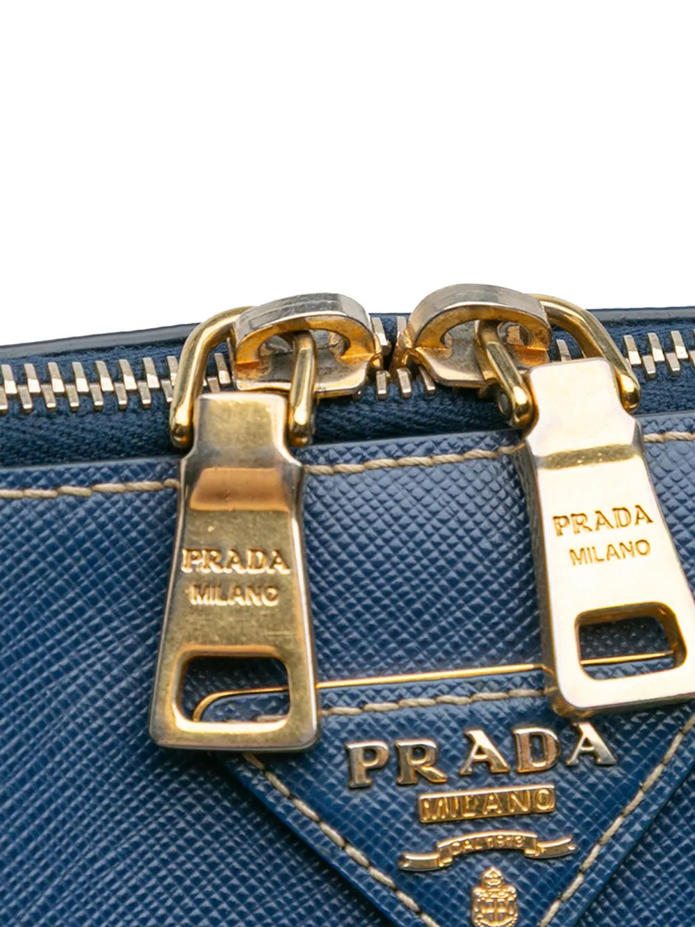 Pre-OwnedPrada Pre-Owned2000-2025 Bicolor Saffiano Lux Promenade Dome handbag
