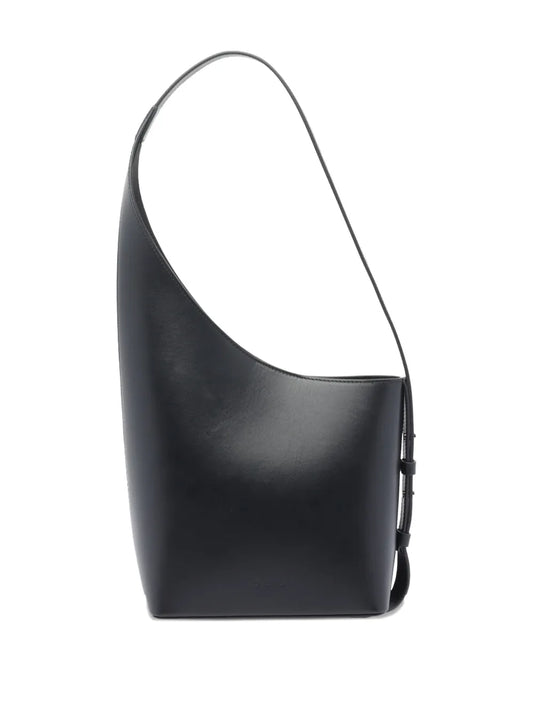 Aesther Ekmedemi-lune leather shoulder bag