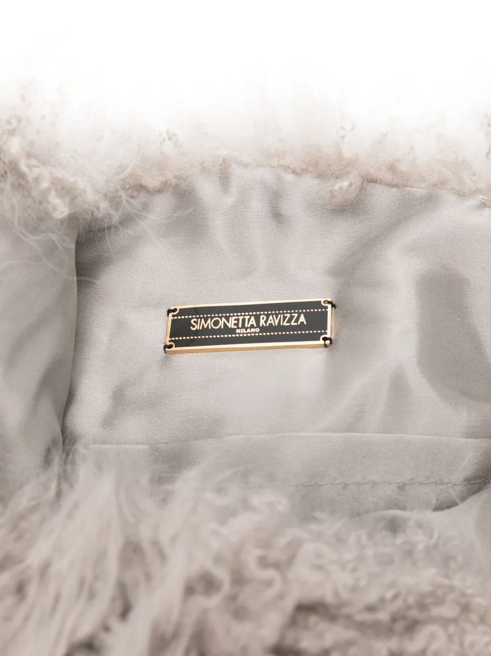 Simonetta Ravizzashearling shoulder bag