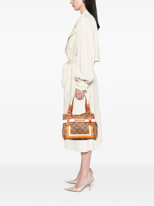 Pre-OwnedLouis Vuitton Pre-Owned2007 Limited Edition Monogram Tisse Rayures PM handbag