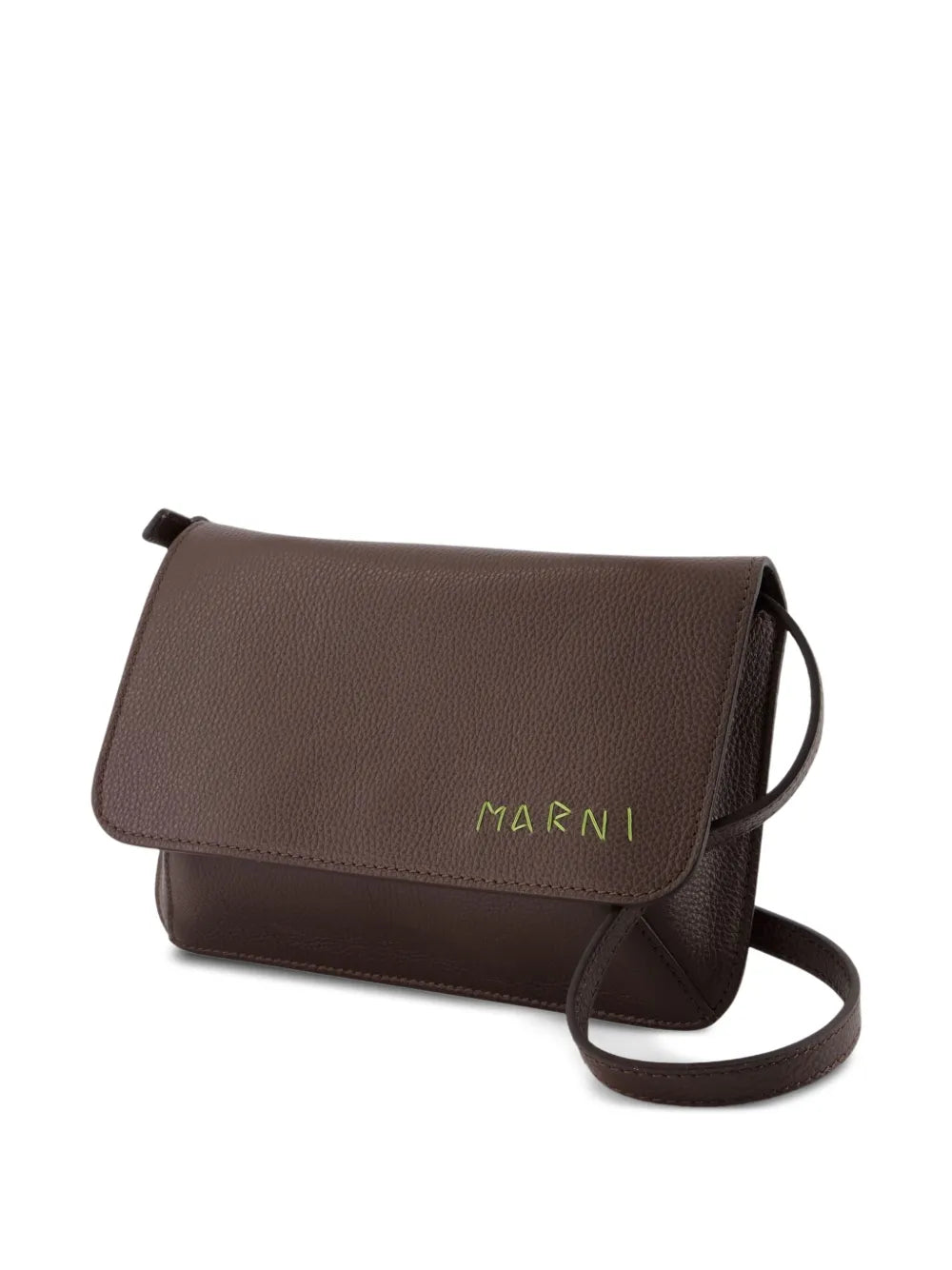 Marnilogo-embroidered cross body bag