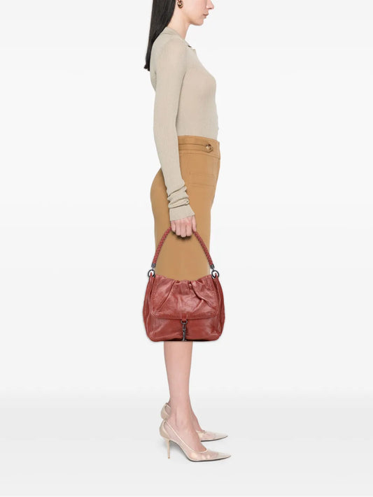 Pre-OwnedBottega Veneta Pre-Owned2012-2025 Intrecciato Trimmed Nappa Top Handle Bag handbag