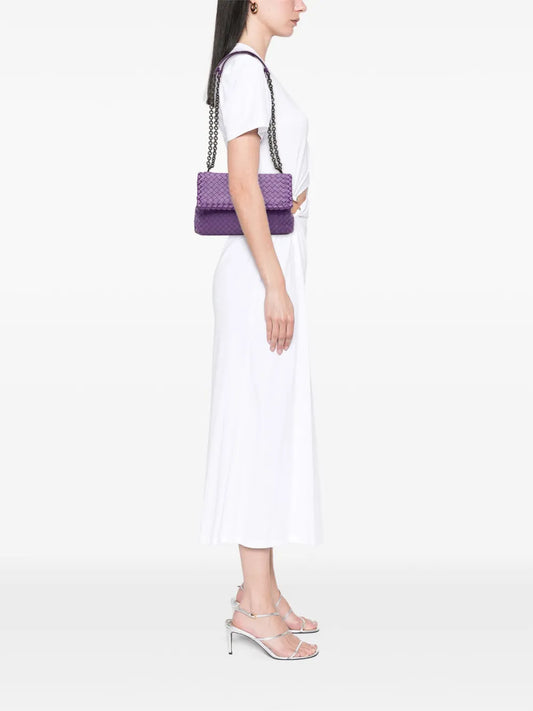Pre-OwnedBottega Veneta Pre-Owned2012-2025 Small Nappa Intrecciato Olimpia crossbody bag