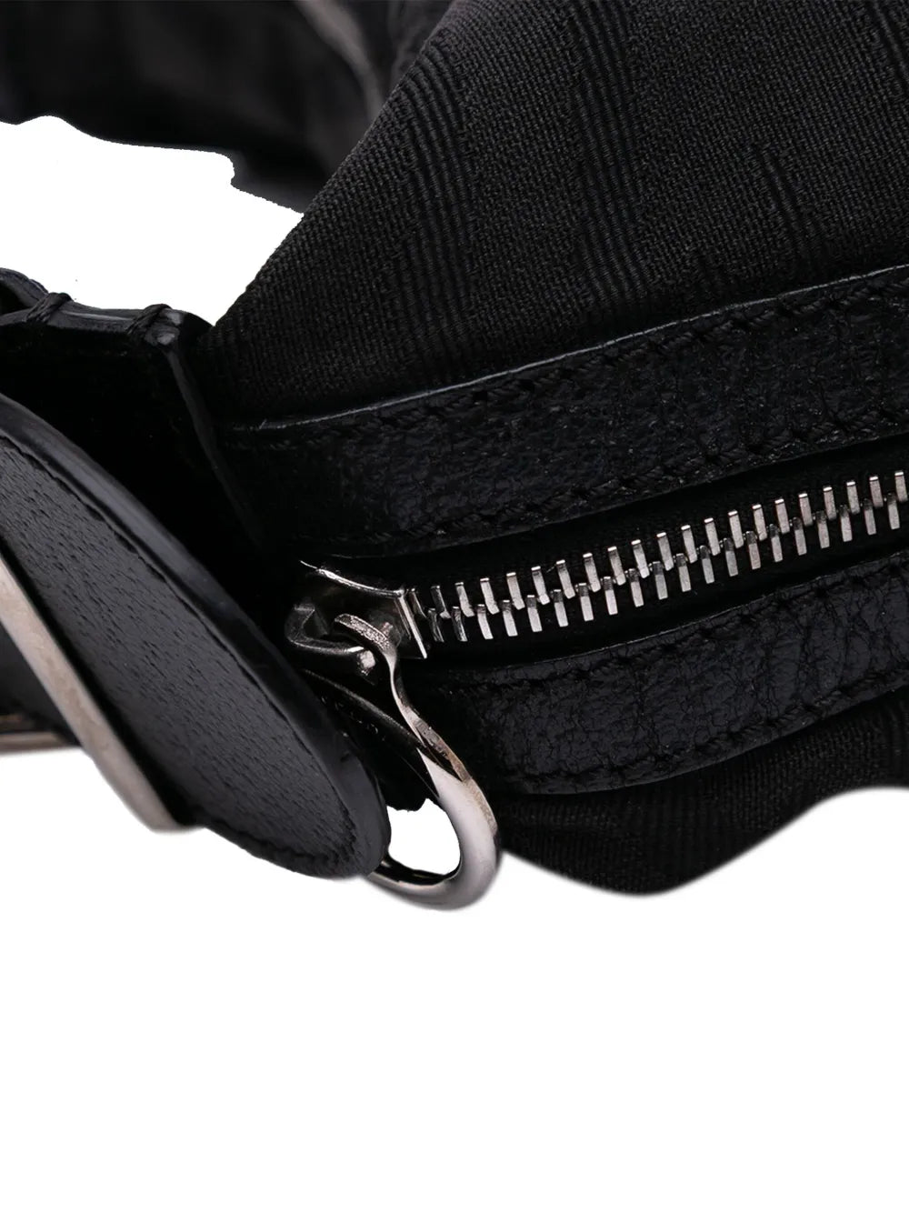Pre-OwnedFendi Pre-Owned2000-2010 Zebra Print Canvas Oyster hobo bag
