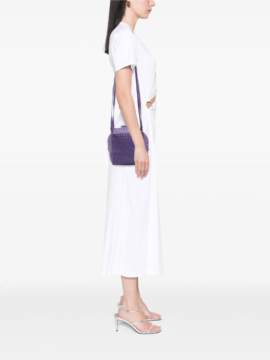 Pre-OwnedBottega Veneta Pre-Owned2012-2025 Nappa Intrecciato Cube crossbody bag