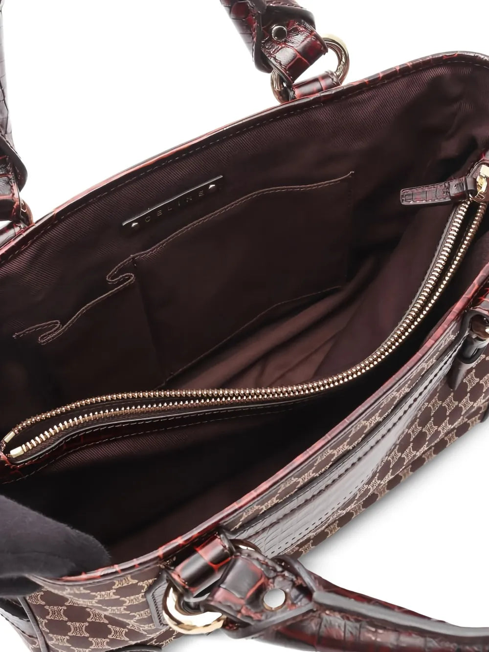 Pre-OwnedCeline Pre-OwnedMacadam crocodile-effect tote bag