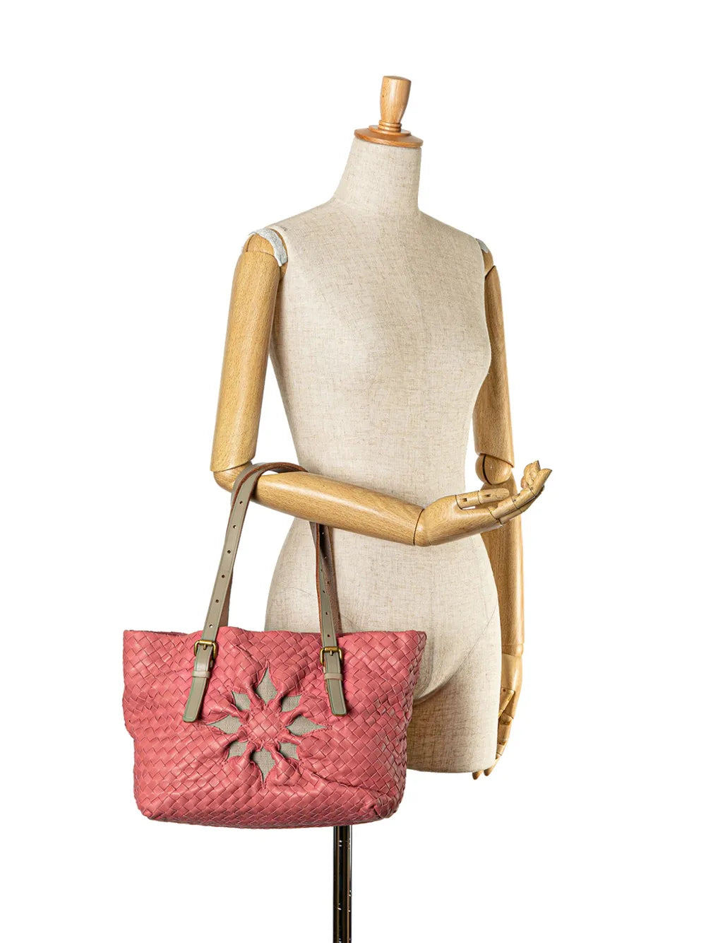 Pre-OwnedBottega Veneta Pre-Owned2000-2010 Intrecciato Marquise Flower tote bag