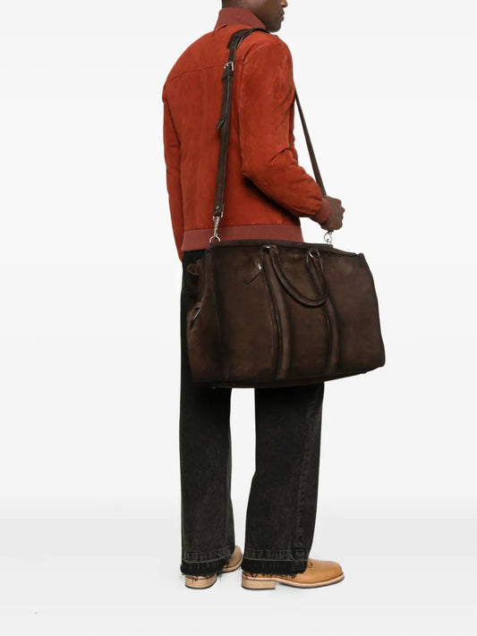 Officine Creativesuede travel bag