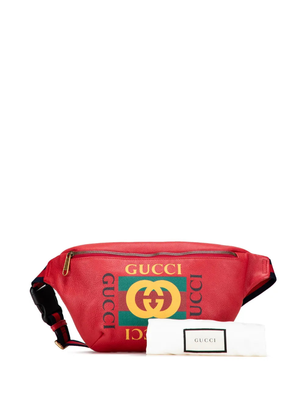 Pre-OwnedGucci Pre-Owned2000-2015 Grained Calfskin Logo belt bag