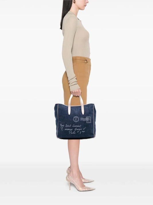 Pre-OwnedSaint Laurent Pre-Owned2000-2012 Denim Y Mail tote bag