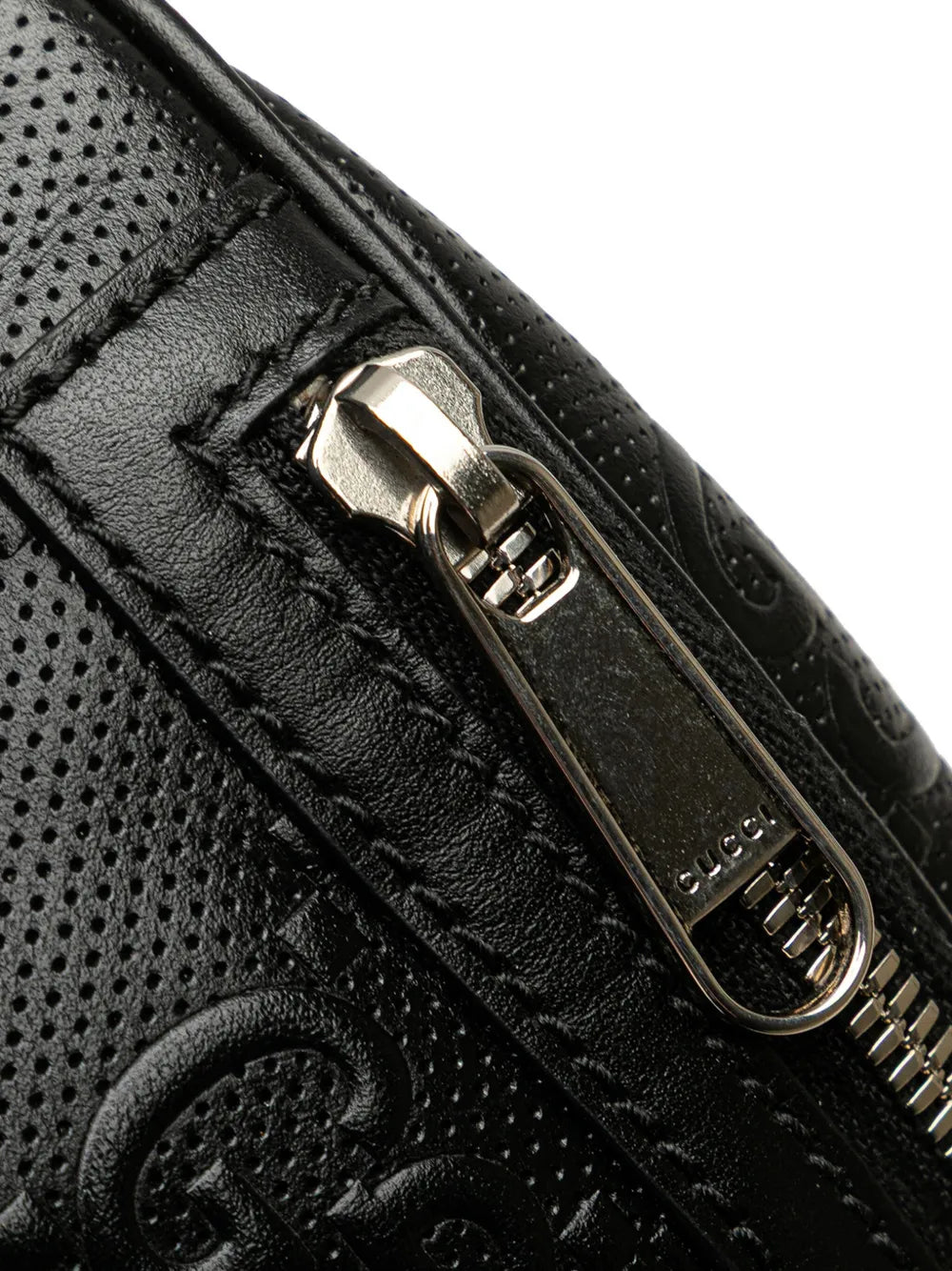 Pre-OwnedGucci Pre-Owned2016-2025 GG Embossed Perforated Leather belt bag