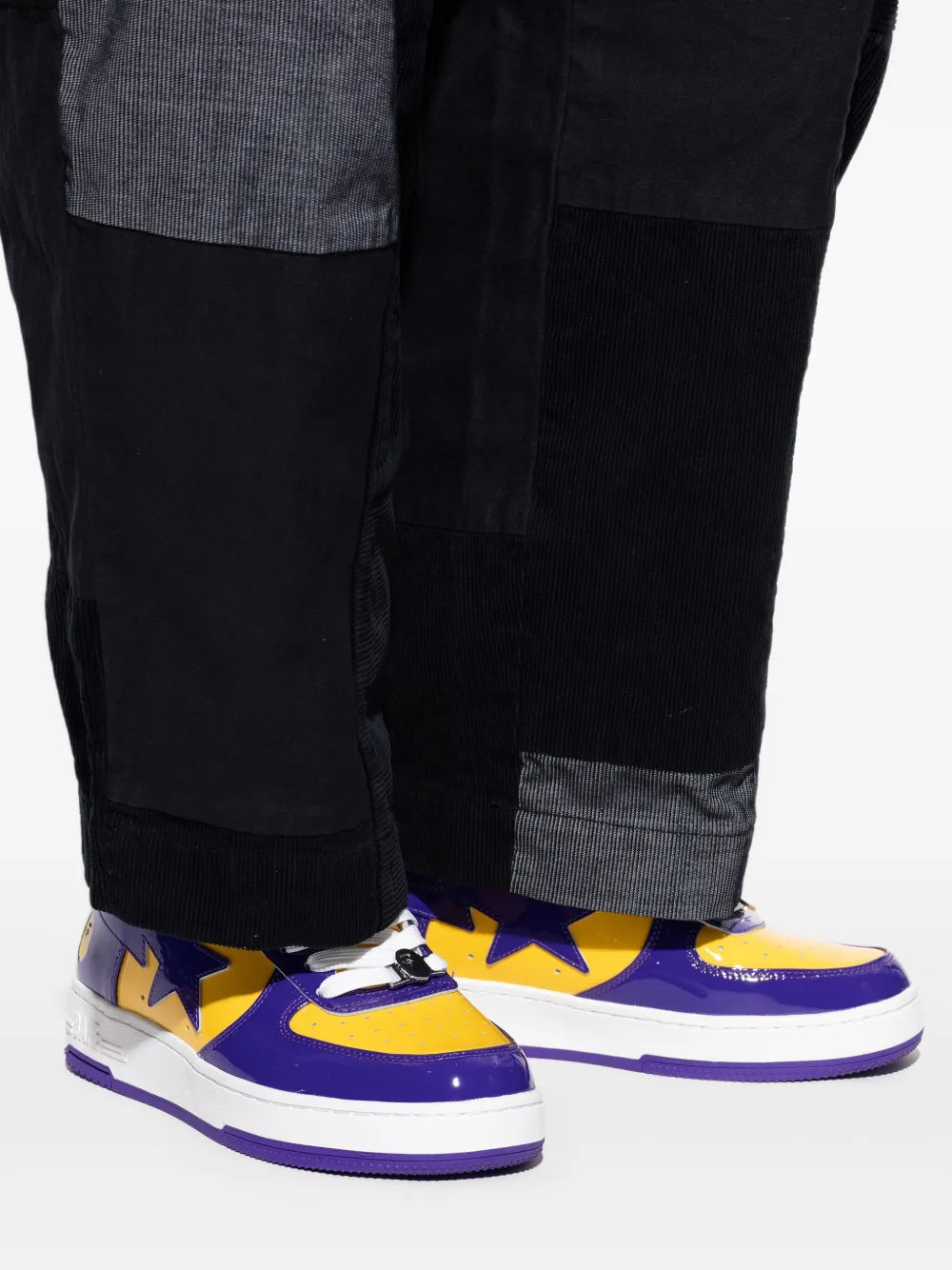 A Bathing Ape?Bape Sta Panelled Sneakers Floriamart
