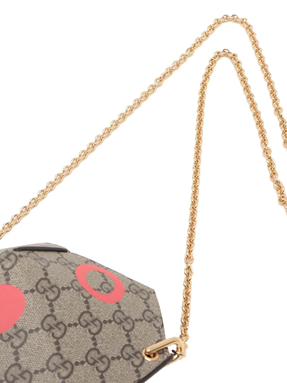 Pre-OwnedGucci Pre-Owned2016-2025 GG Supreme Heart Love on Chain crossbody bag