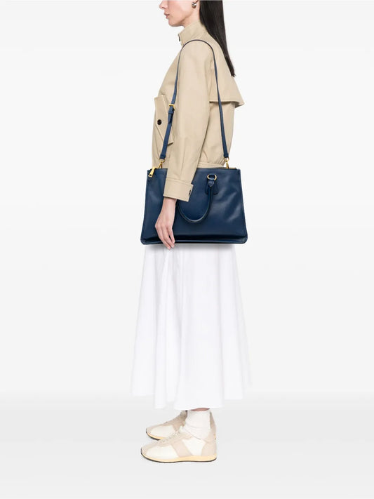 Pre-OwnedPrada Pre-Owned2013-2025 Saffiano Double Zip Open Convertible Tote satchel