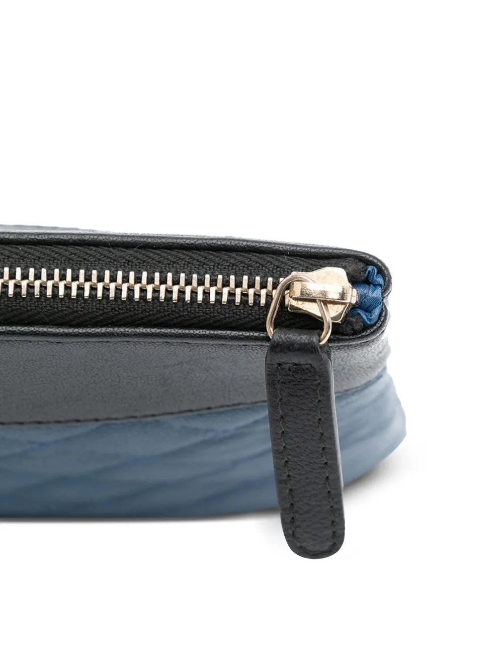 Pre-OwnedCHANEL Pre-Owned2016-2017 Large Bicolor Sheepskin Mademoiselle Zip clutch bag