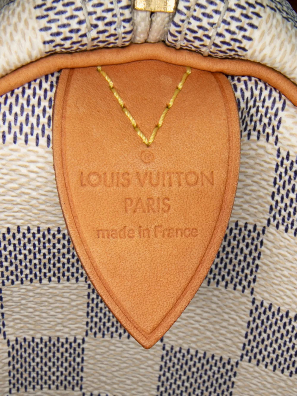 Pre-OwnedLouis Vuitton Pre-Owned2009 Damier Azur Speedy 30 boston bag