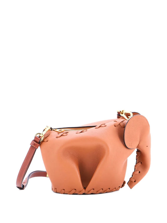 Pre-OwnedLoewe Pre-OwnedElephant Whipstitch Leather Mini crossbody bag